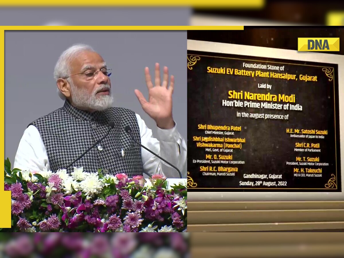 PM Modi lays foundation stone of two new Maruti Suzuki plants, lauds EV sector in India 
