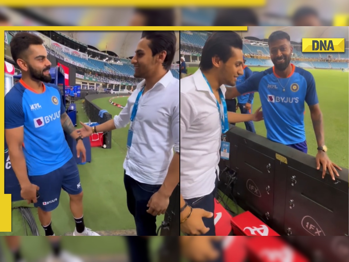 IND VS PAK: 'Maaro Mujhe Maaro' guy meets Kohli, Pandya after high octane Ind-Pak Asia Cup clash | WATCH