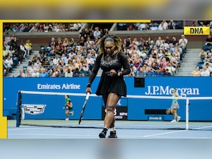 Serena Williams moves to the second round after winning straight sets in her final US Open