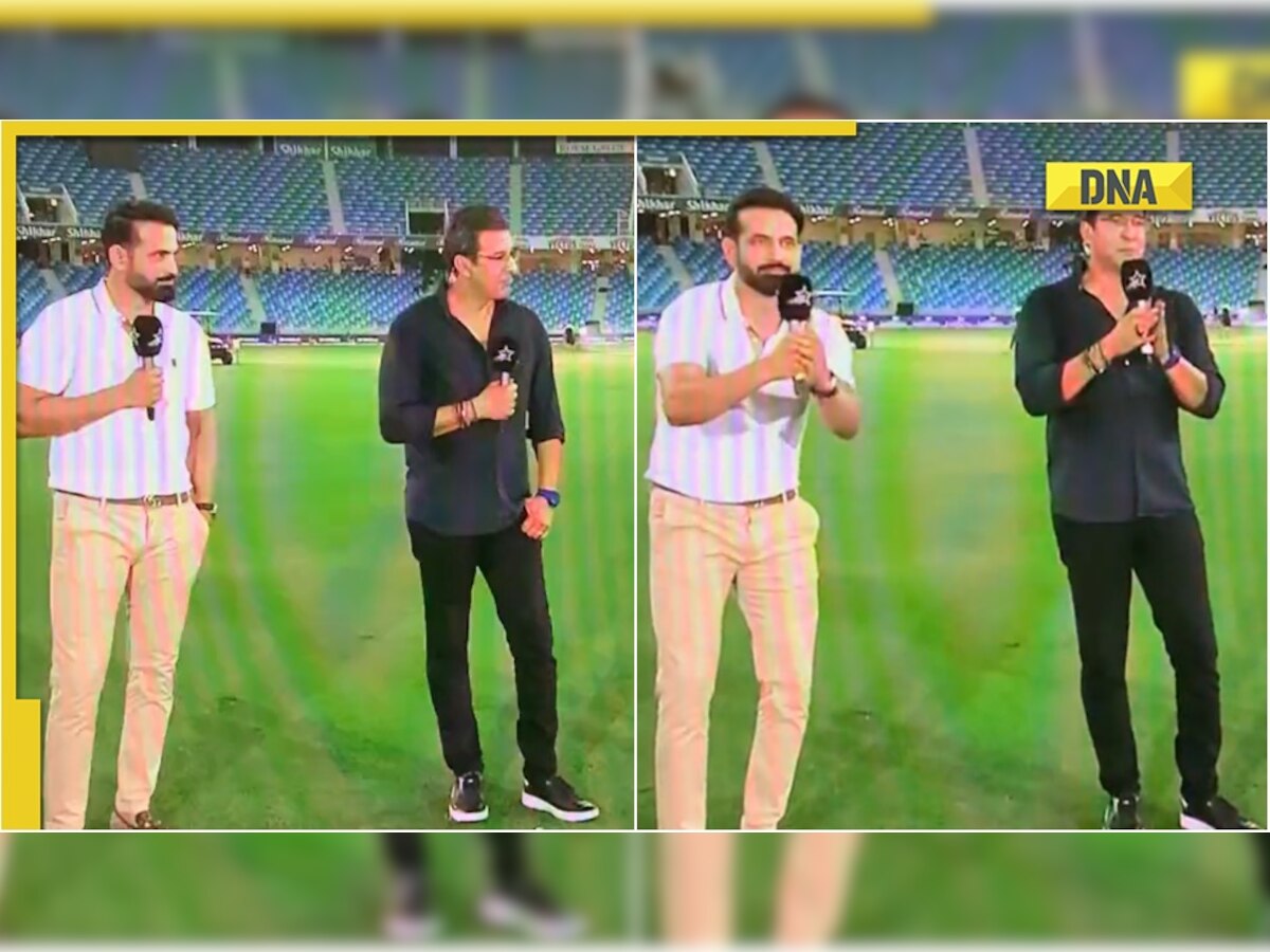 Watch: Irfan Pathan, Wasim Akram's reaction live TV on seeing Hardik Pandya is pure gold