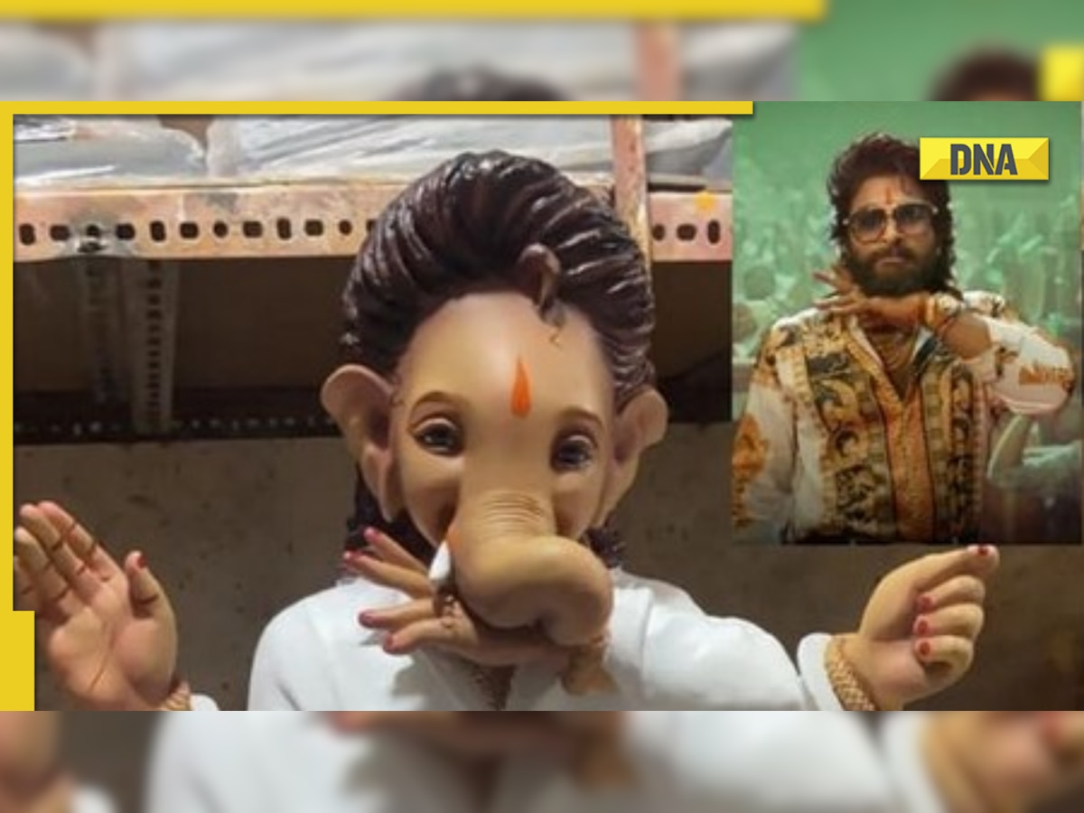 Ganesh Chaturthi 2022 After Ram Charans Rrr Look Allu Arjuns Pushpa Raj Avatar Inspires Lord 8738