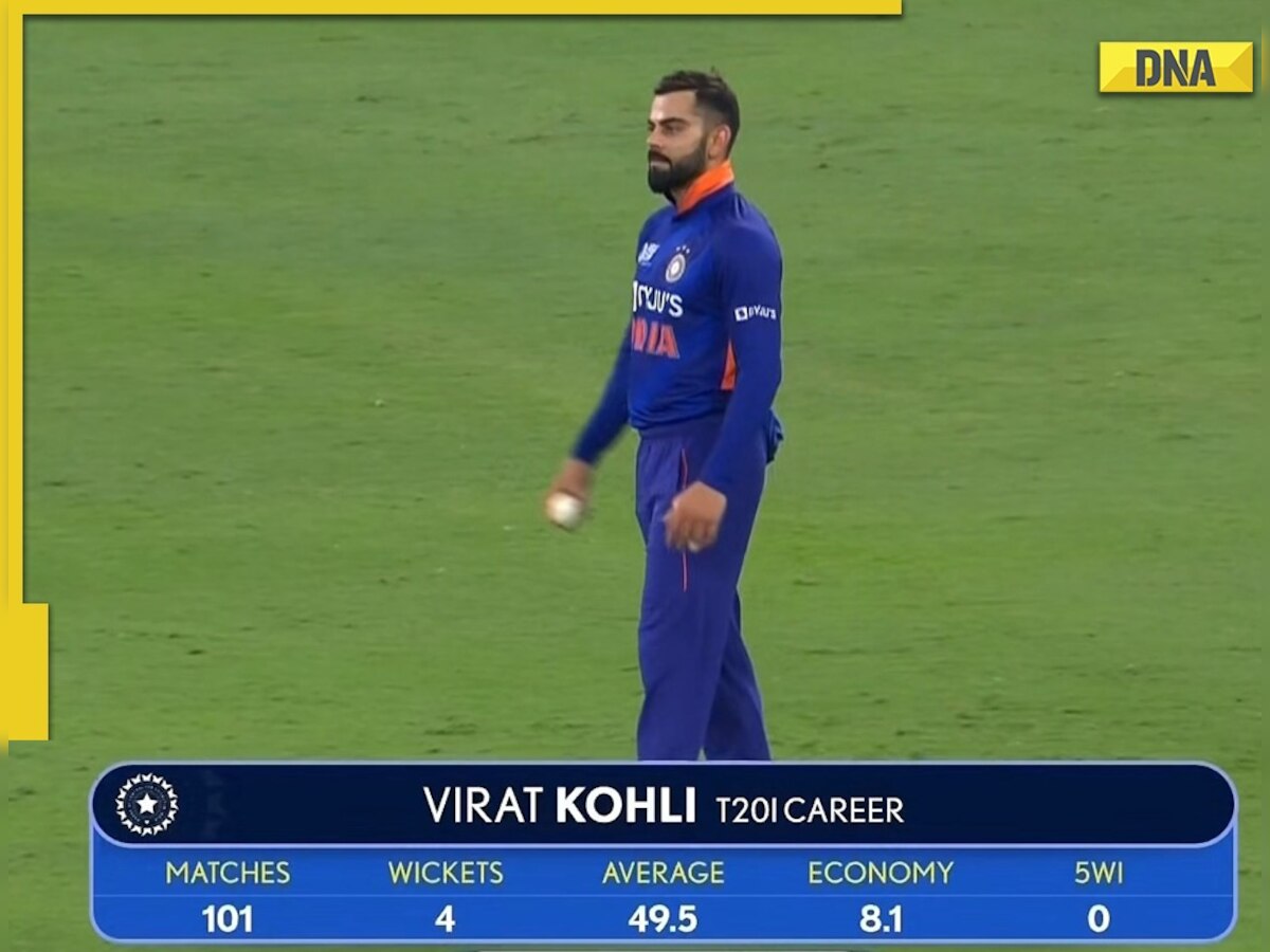 IND vs HK: Virat Kohli bowls in T20I cricket after six years, concedes 6 runs in his over; watch video
