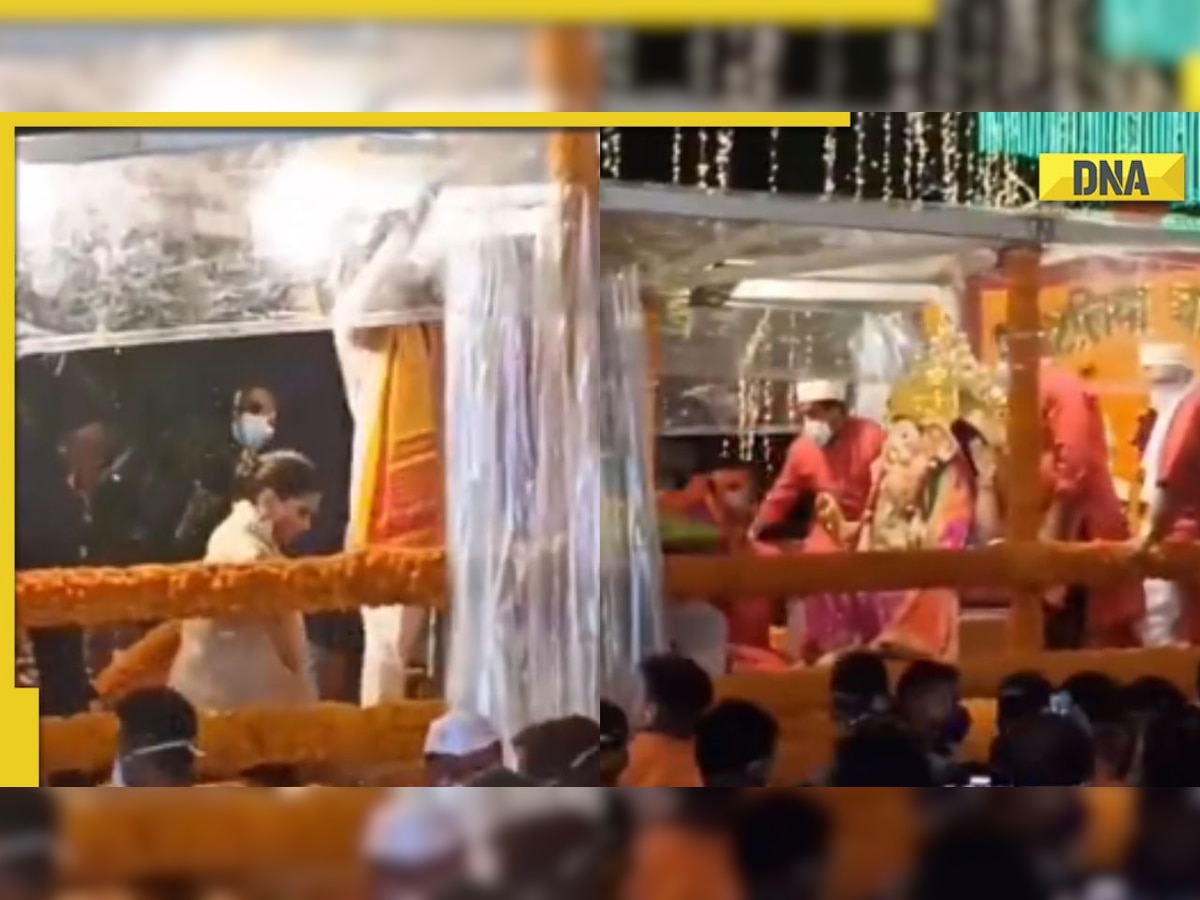 Ranveer Singh, Deepika Padukone grace Ambani's Ganesh Visarjan festivities, video goes viral