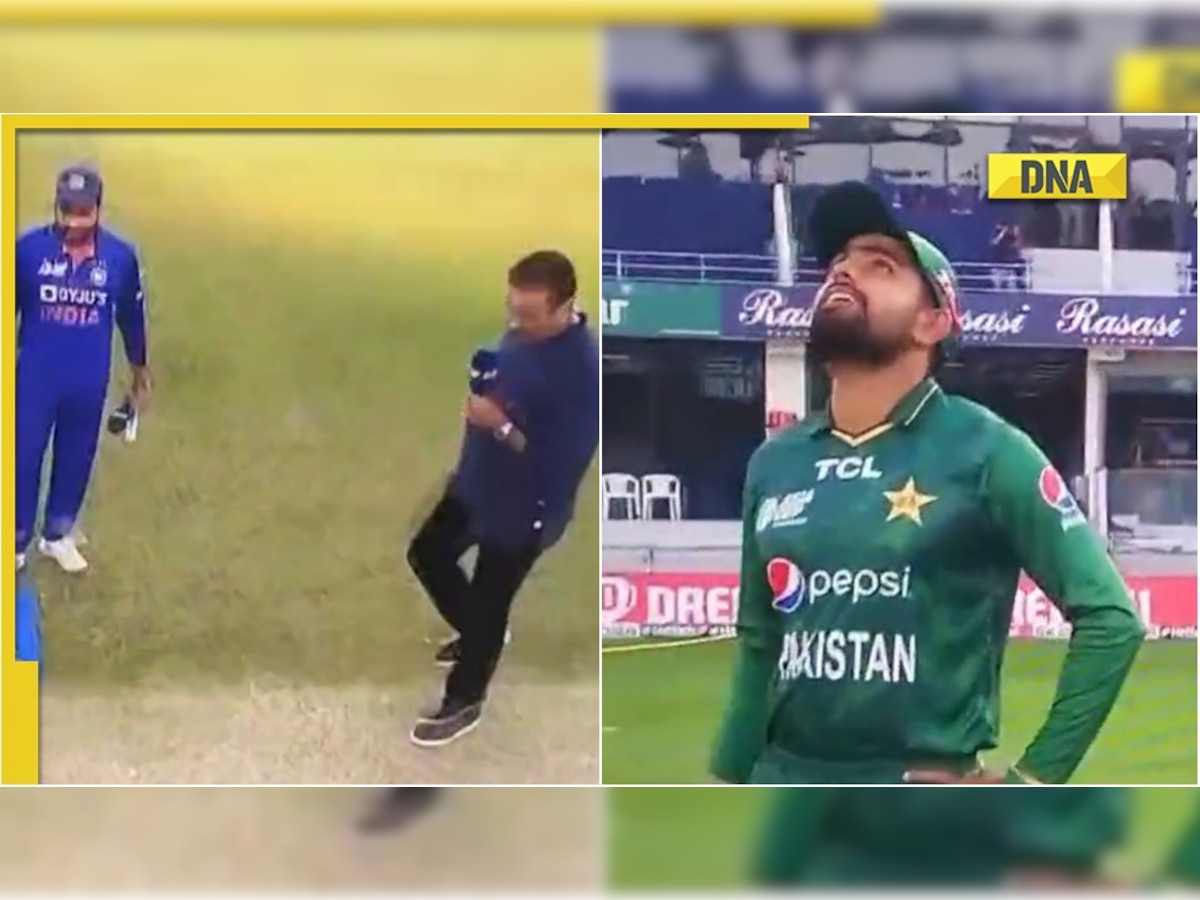 'Heads is the call': Ravi Shastri makes big blunder during toss after Babar Azam calls tails, watch video