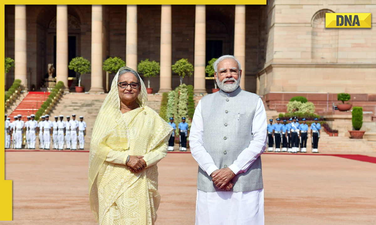 Hasina Modi PM Narendra Modi holds bilateral talks with Bangladesh PM Sheikh Hasina ...