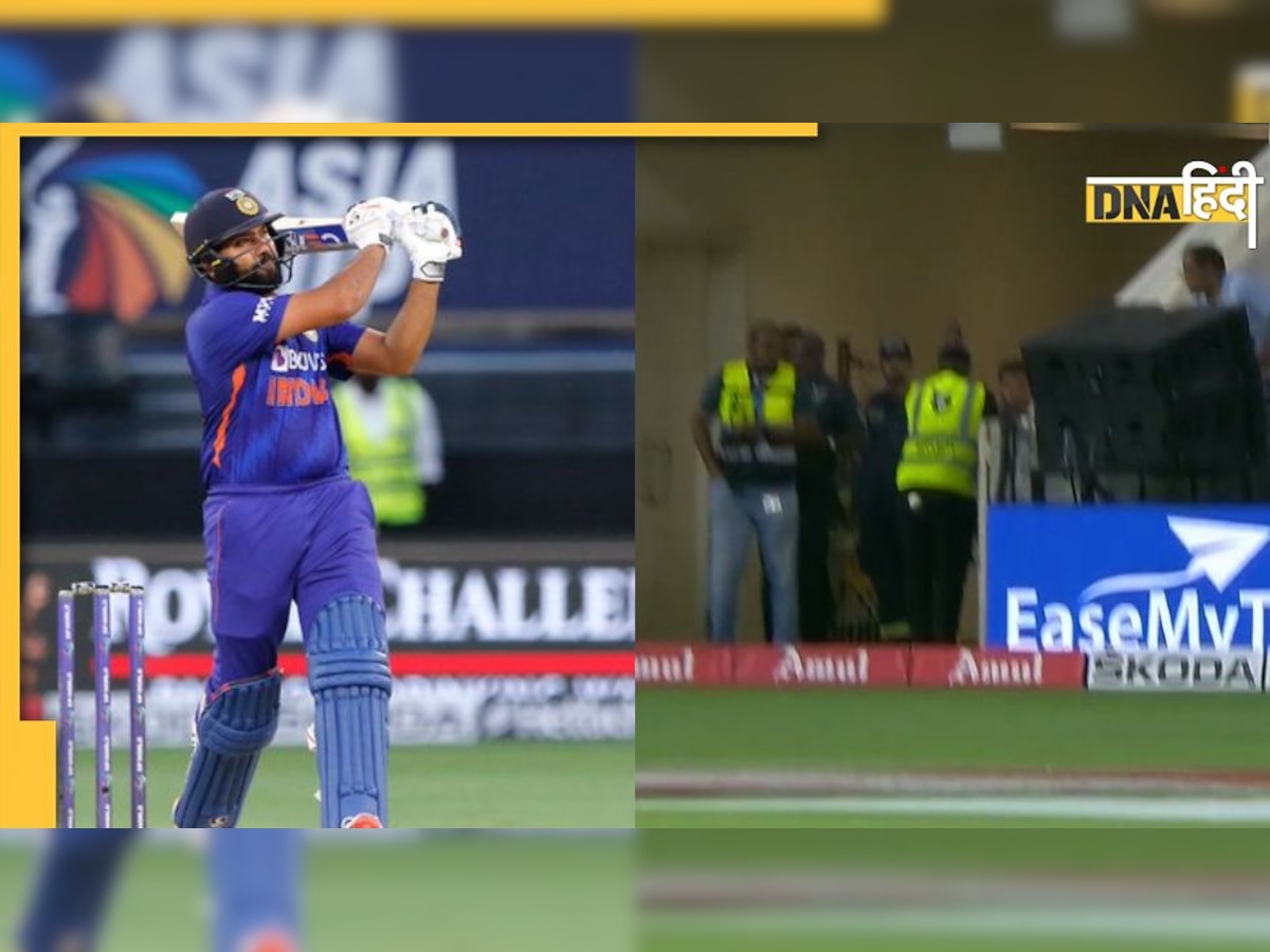 Ind vs Sri Lanka: रोहित ने जड़ा सिक्सर तो सिक्योरिटी गार्ड के ऐसी जगह जाकर लगी गेंद, हंसने लगे दर्शक
