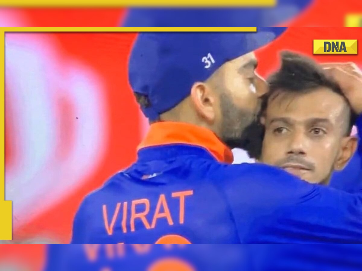 WATCH: Virat Kohli kisses Yuzvendra Chahal after leg spinner dismisses Kusal Mendis in IND vs SL Asia Cup match