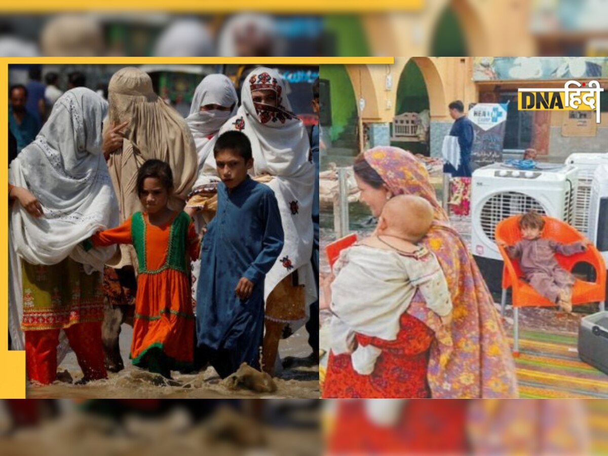 Pakistan की बाढ़ में हिंदू मंदिर बना मुस्लिम परिवारों का 'शरणार्थी कैंप', मिसाल पेश कर रहा है ये गां�व