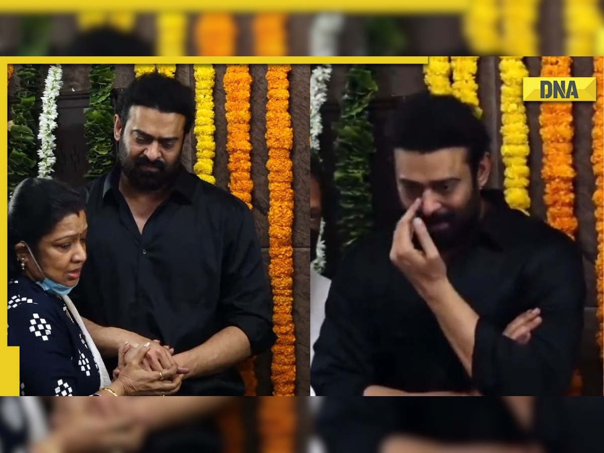 Krishnam Raju death: Prabhas breaks down in tears at uncle's funeral, netizens console Baahubali star