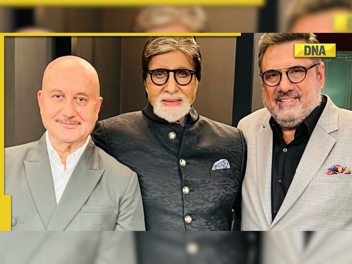 Anupam Kher shares photo with Uunchai co-stars Amitabh Bachchan, Boman Irani, says 'it always feels impossible...'