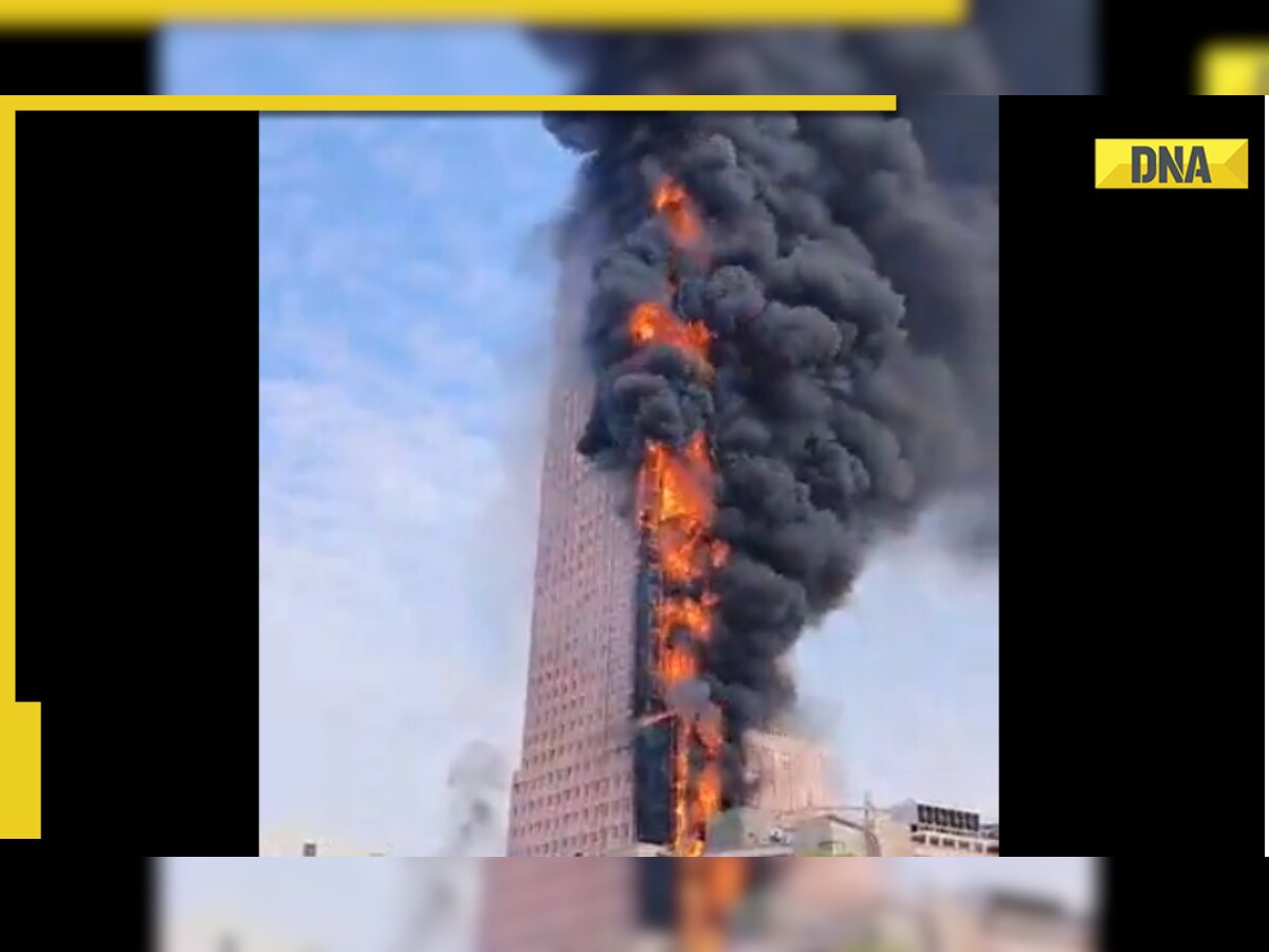 China: Fire breaks out in massive skyscraper in Changsha, visuals show dozens of floors engulfed in flames