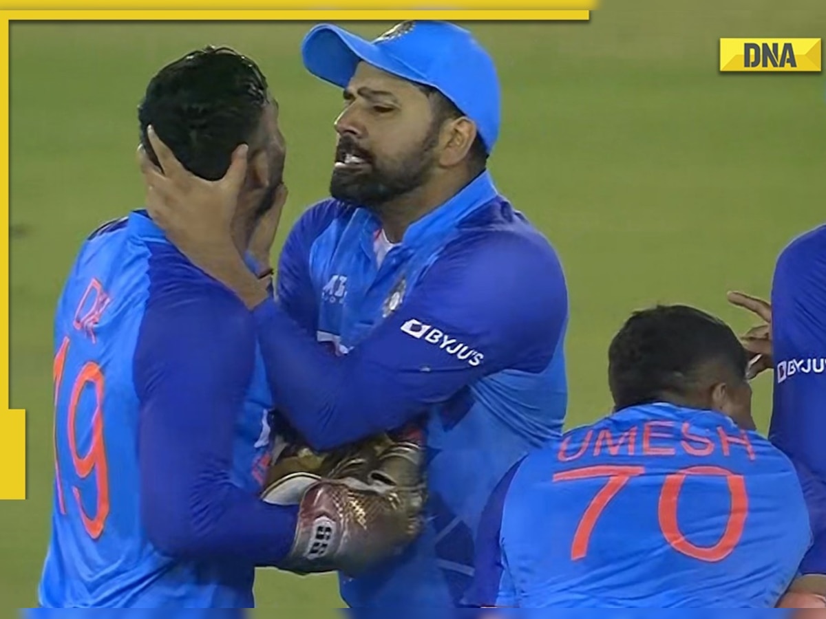 Watch: Rohit Sharma jokingly grabs Dinesh Karthik after DRS review, fans call it 'bromance' 