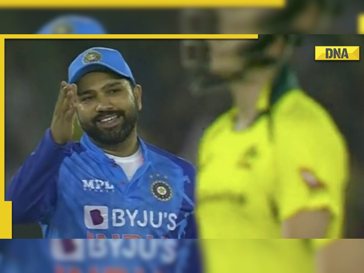 Watch: Rohit Sharma gives a epic reaction to Steve Smith after taking a successful review against him