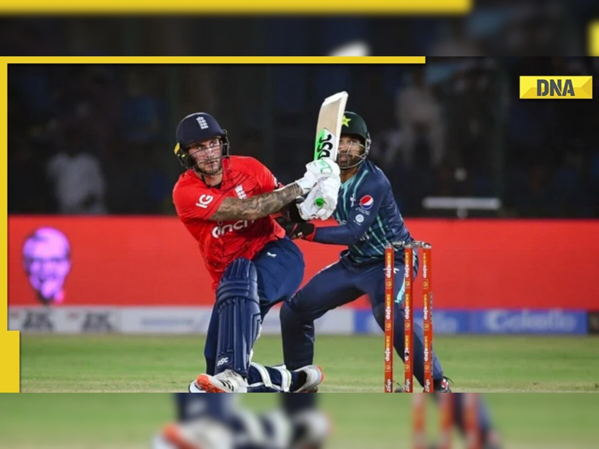 Alex Hales smashes blitzkrieg half-century on his international return as England wins 1st T20I against Pakistan