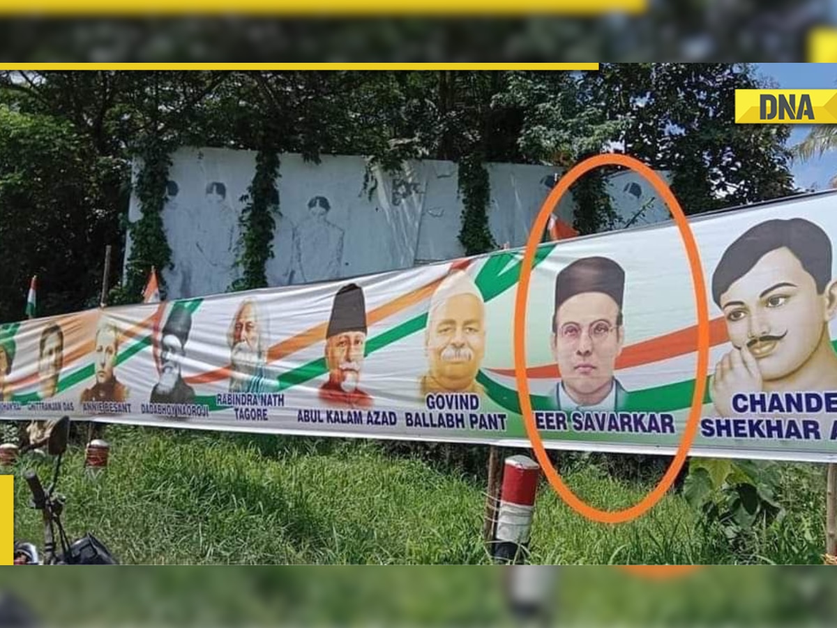 Vinayak Damodar Savarkar poster in Rahul Gandhi's Bharat Jodo Yatra: Congress gaffe explained