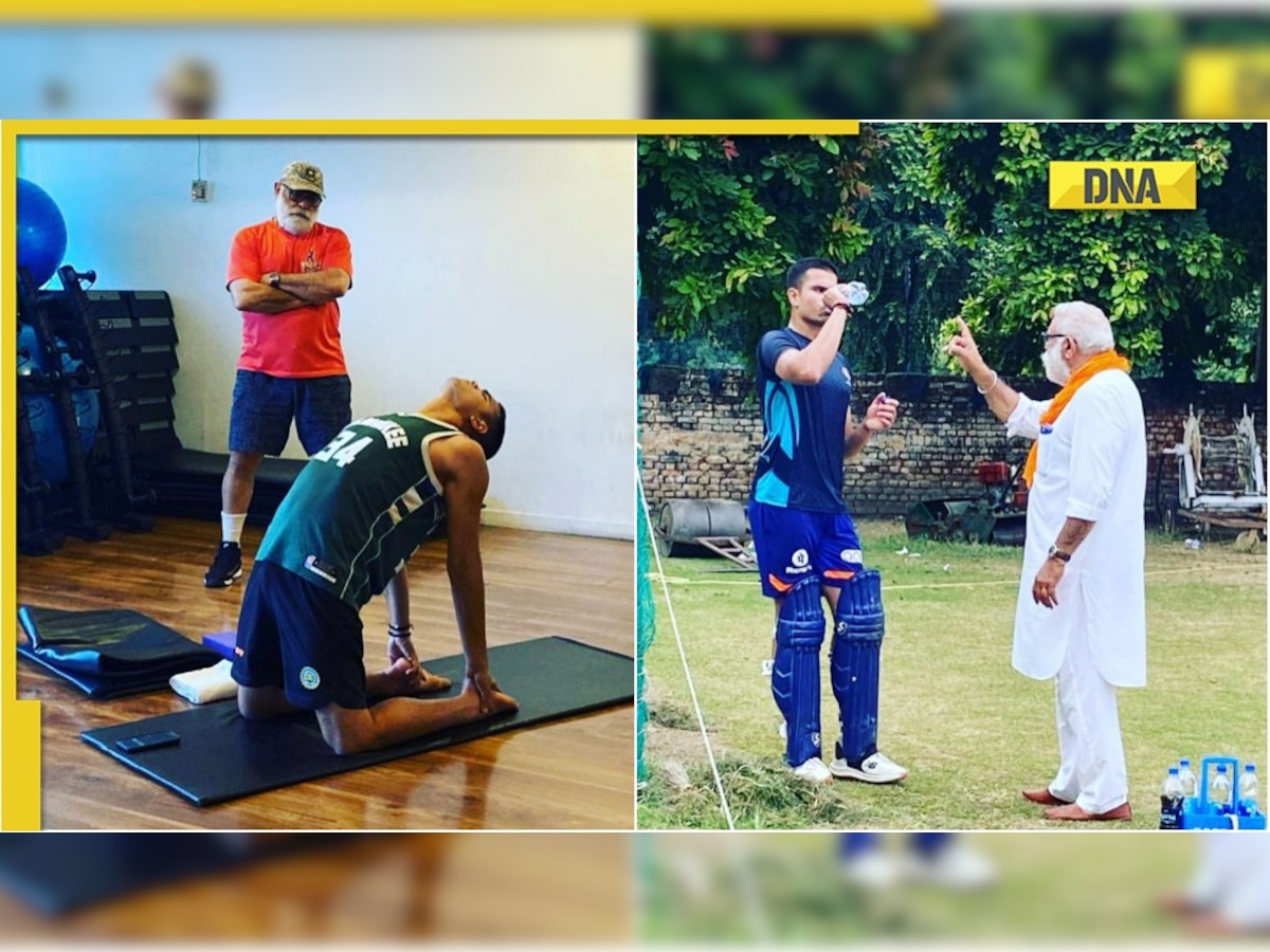 Arjun Tendulkar training under the tutelage of Yuvraj's father Yograj Singh, see viral pics