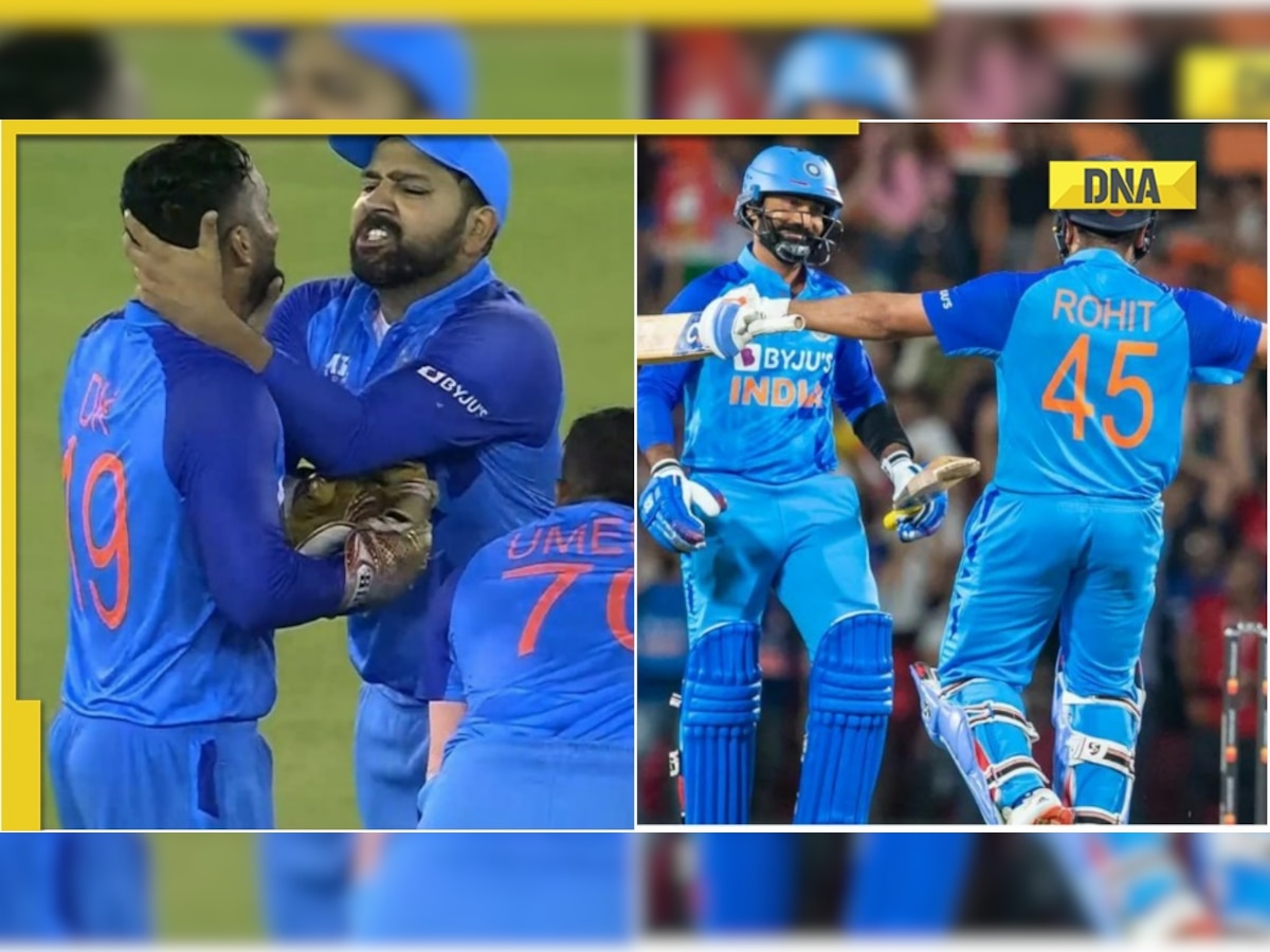 'Rishton ke bhi roop badalte hai': KKR's hilarious take on Rohit Sharma hugging Dinesh Karthik