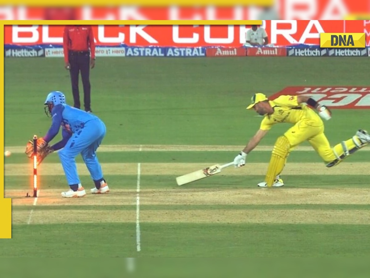 IND vs AUS 3rd T20I: Axar Patel's rocket throw from deep spells the end of Glenn Maxwell, watch