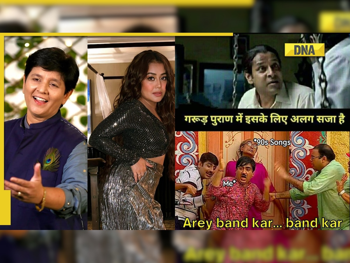 Falguni Pathak-Neha Kakkar feud: Netizens share hilarious memes after controversy over Maine Payal Hai Chhankai remake