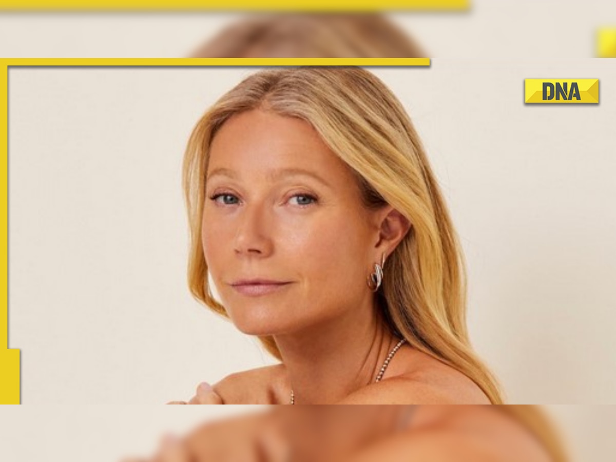 Gwyneth Paltrow poses nude in gold body paint for 50th birthday