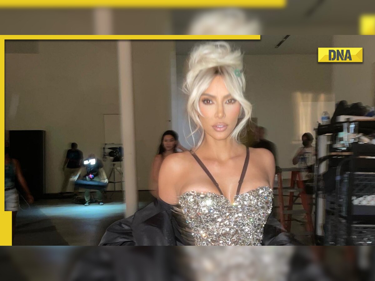 Priyanka Ka Sex Video - Kim Kardashian struggles to walk in super-tight sparkling gown, video goes  viral