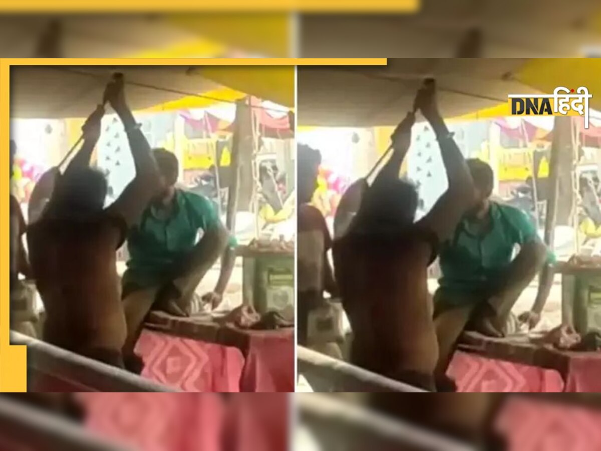 करछी से पीठ खुजाता दिखा हलवाई, वायरल हुई तस्वीरें 