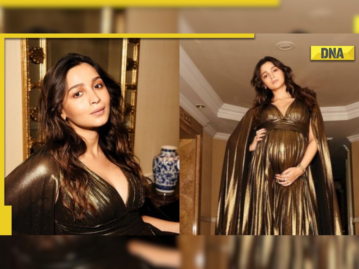 Brahmastra star Alia Bhatt looks stunning in copper metallic gown, photos go viral