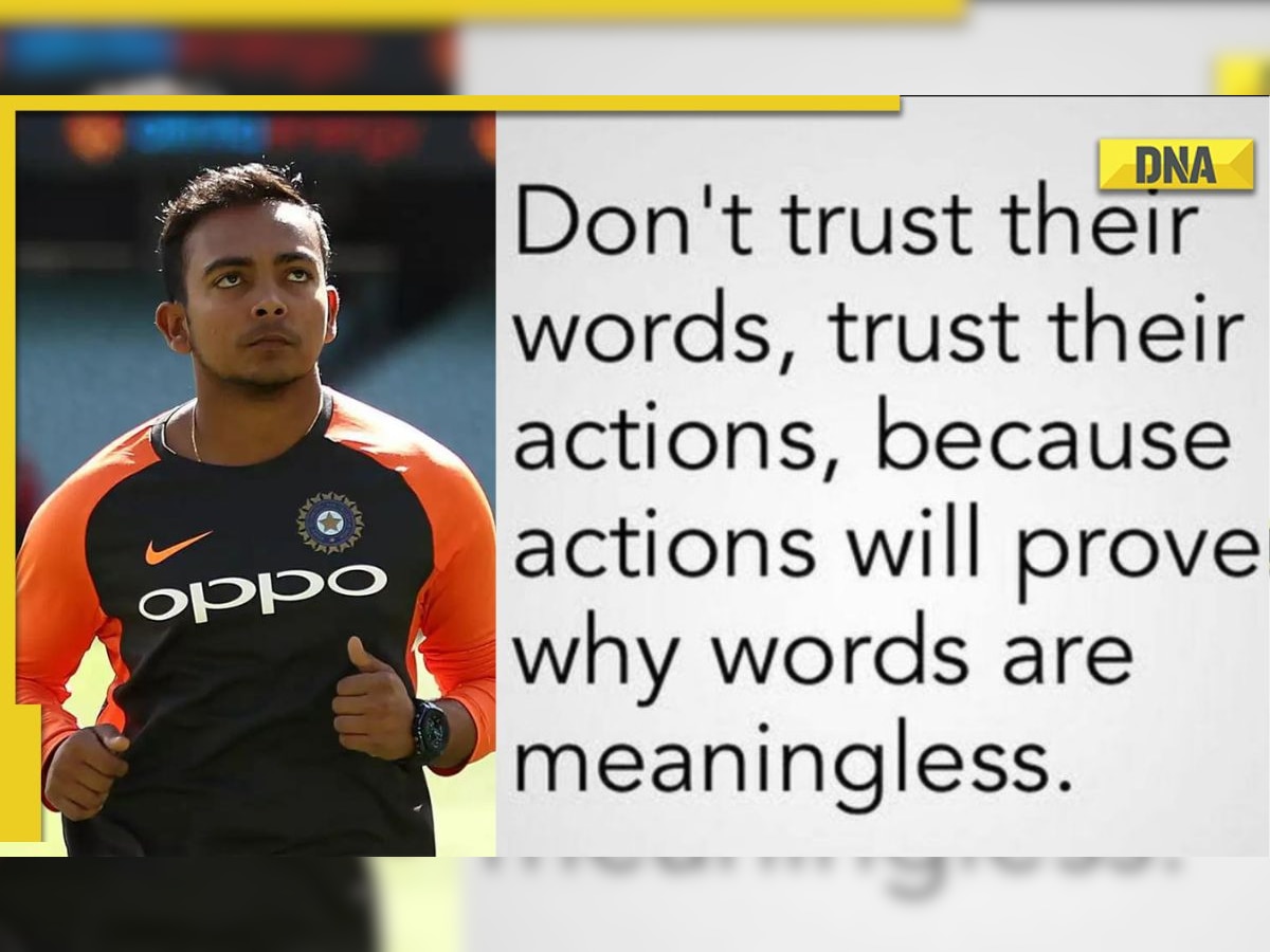 Don't trust their words: Prithvi Shaw posts cryptic message after being ignored for South Africa ODIs