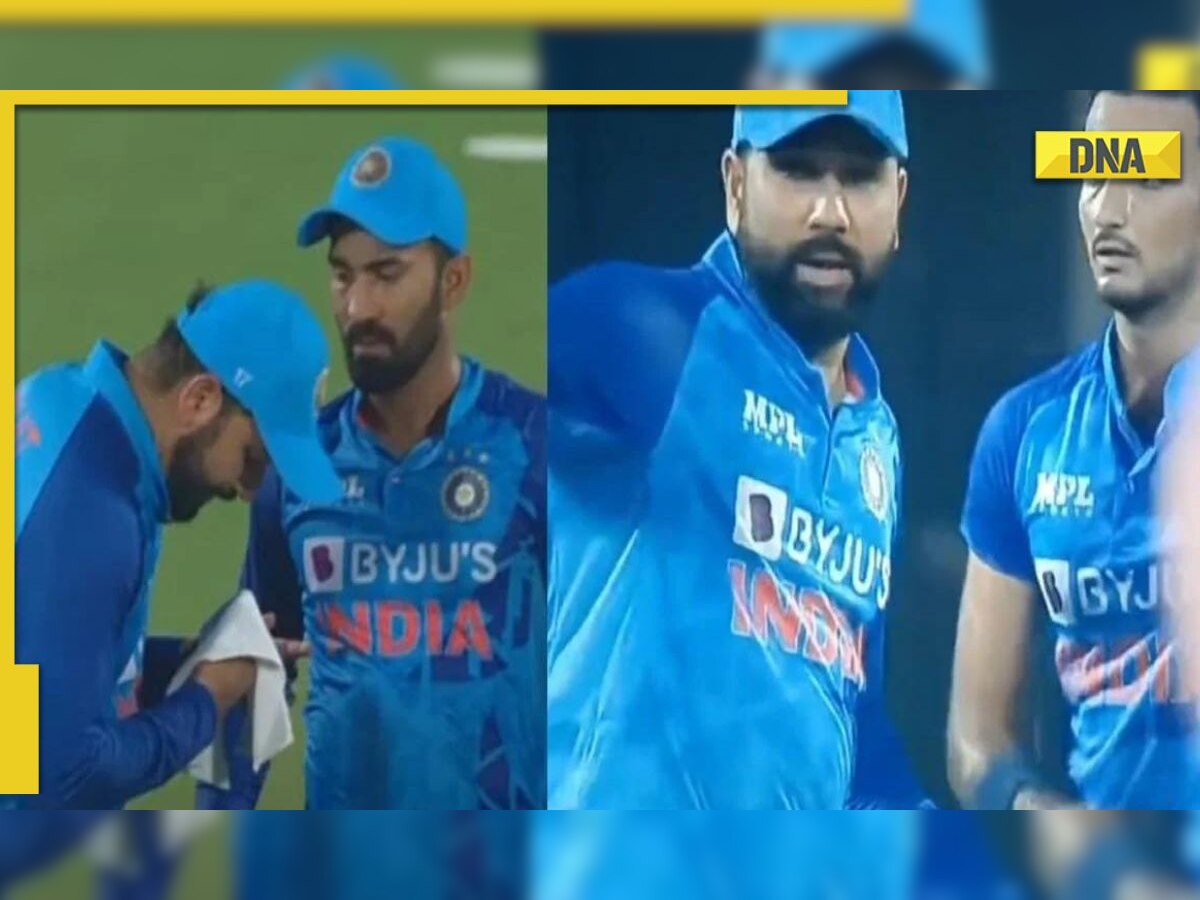 Watch: Indian skipper Rohit Sharma continues to lead Indian team despite bleeding nose