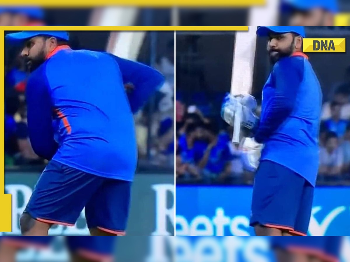 Watch: Rohit Sharma spotted with unusual 'black' knee before third T20I against South Africa