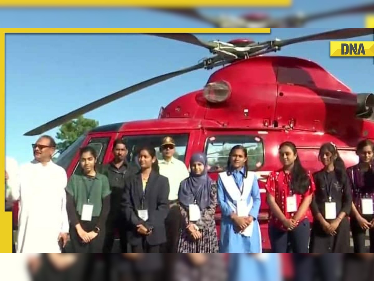 About 125 Chhattisgarh students rewarded with helicopter ride in Raipur for excellent performance in 10, 12 board exams