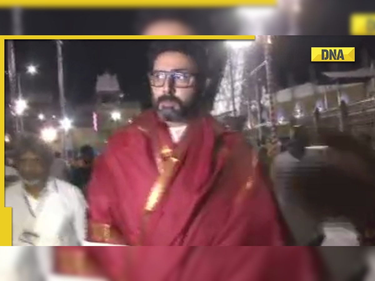 Tina Munim Ka Sex Video - Abhishek Bachchan seeks blessings at Tirupati Balaji temple on dad Amitabh  Bachchan's 80th birthday