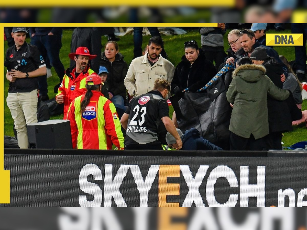 Watch: Glenn Phillips jumps boundary barricade and run towards a 12-year-old after his SIX hits her on the face