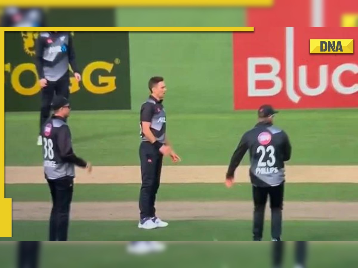 Worst drop of all-time? Four New Zealand fielders run for catch but no one makes an attempt, watch 