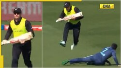 NZ vs PAK: Martin Guptill jumps over Shadab Khan as he tries to stop former, watch video