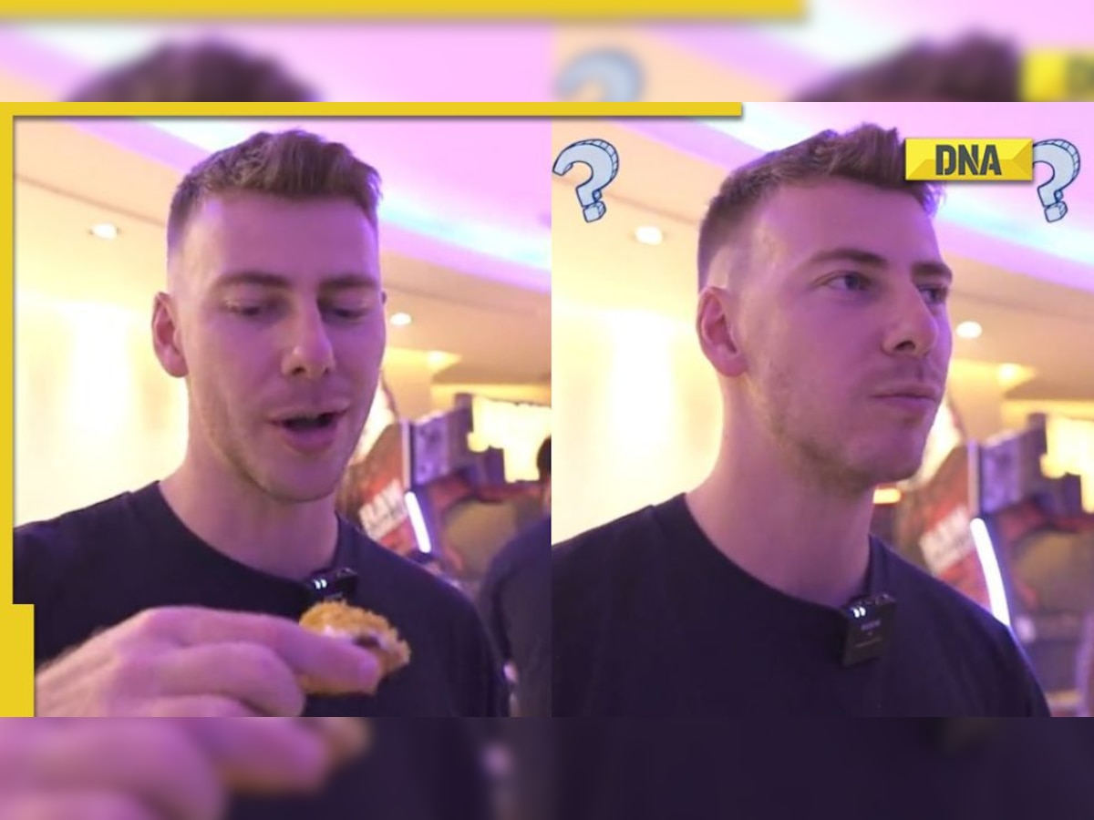 MI’s Aussie pacer Riley Meredith tries sev puri, dahi puri and bhel puri, watch his reactions