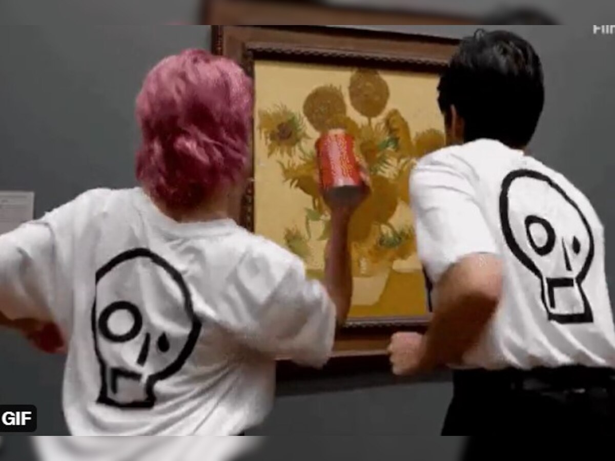 Soup thrown at legendary painter Vincent Van Gogh's famous art in shocking viral video