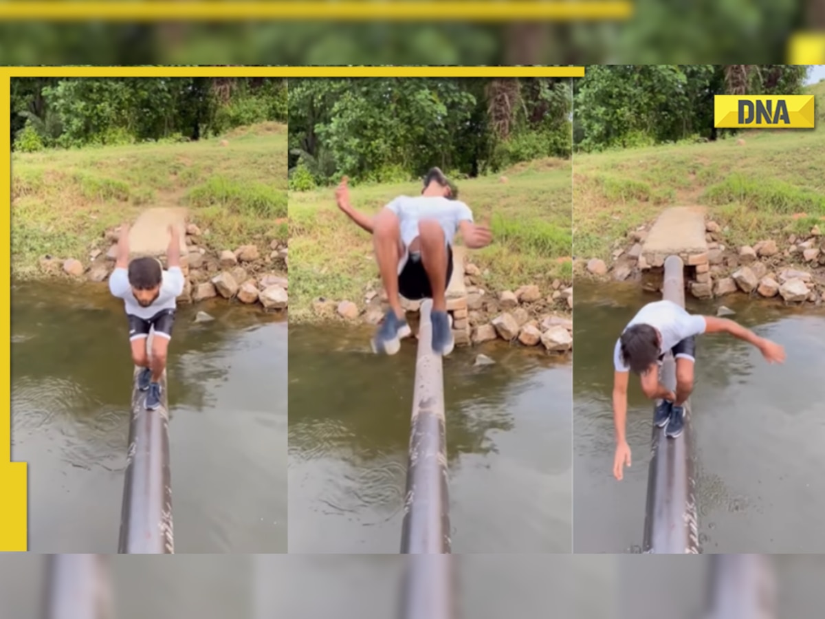 Boy performs perfect backflip on pole, viral video has over 7 million views