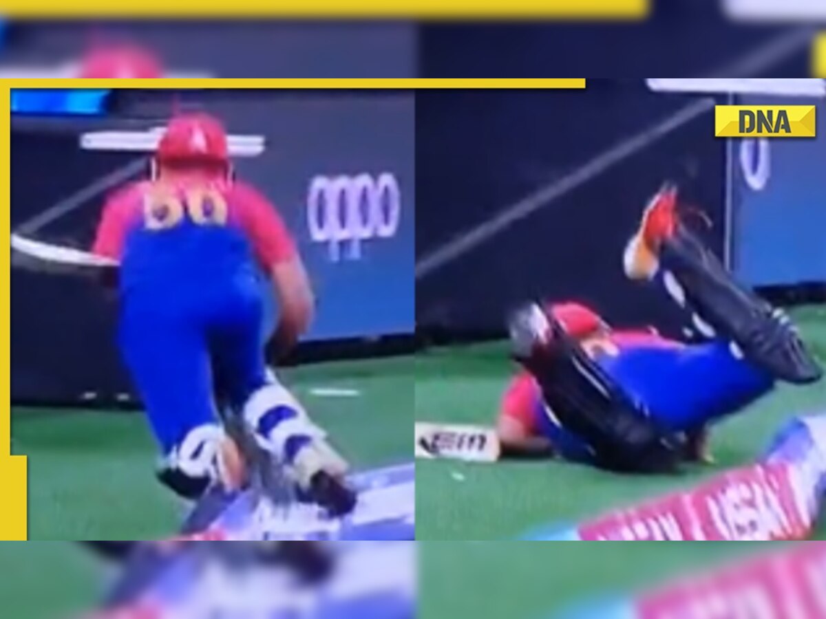 ICC T20 World Cup 2022: UAE's Aayan Afzal falls over boundary ropes comically while returning to dressing room