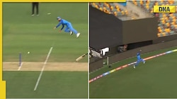 Watch: Virat Kohli takes a stunning catch on the boundary during warm-up match against Australia