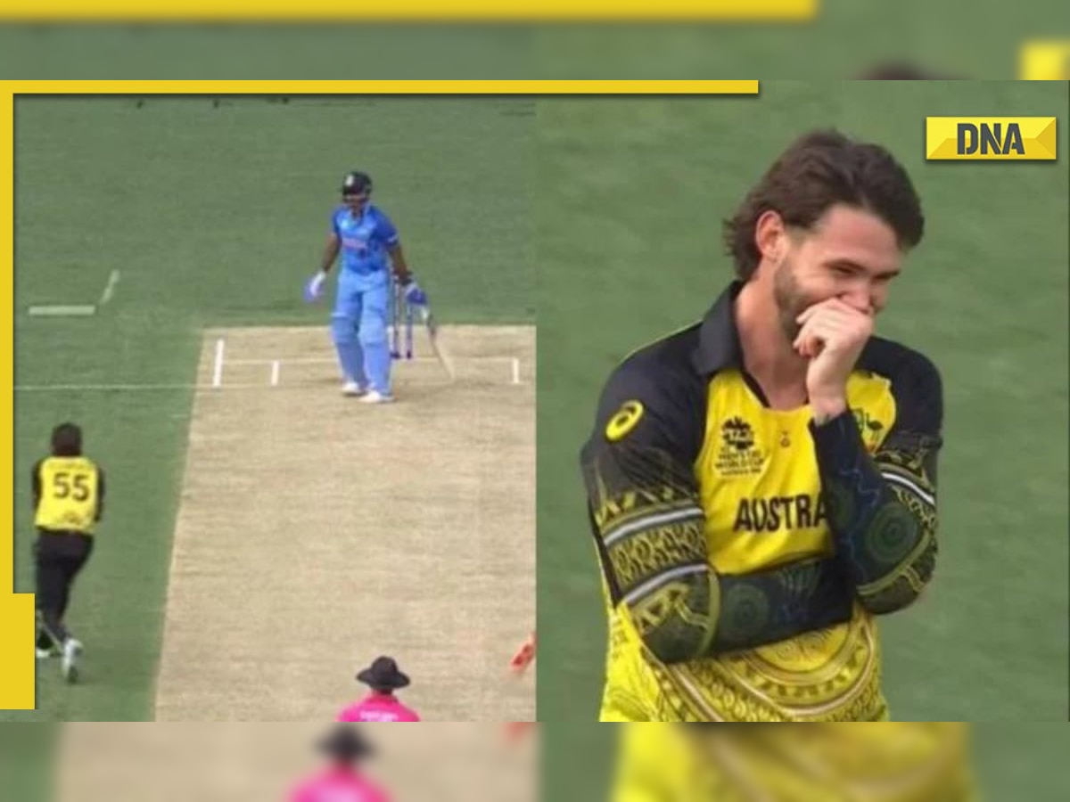 IND vs AUS T20 World Cup: Kane Richardson laughs at Suryakumar after flick goes wrong and leads to return catch, Watch