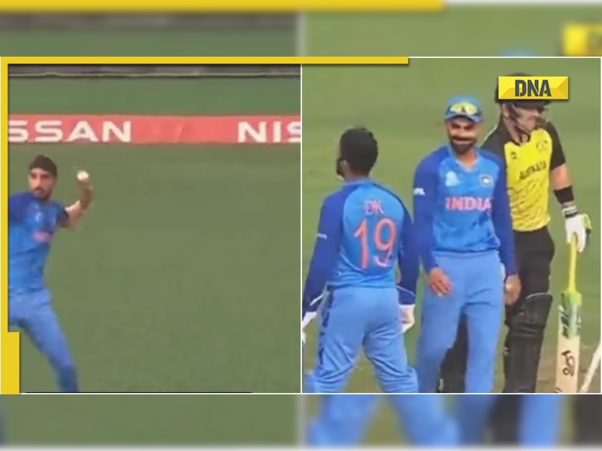 T20 World Cup 2022: Virat Kohli reacts as Dinesh Karthik stares at Arshdeep Singh after wild throw