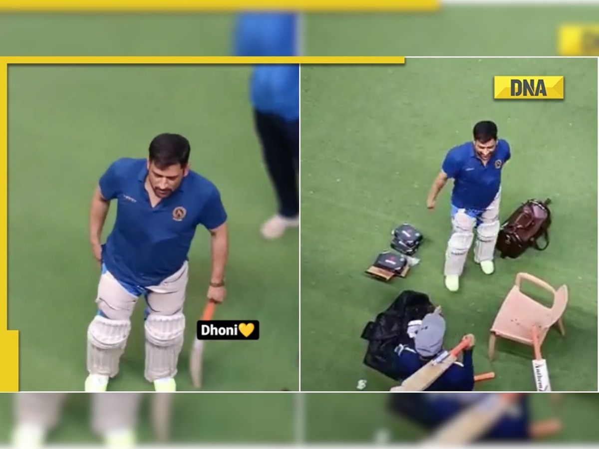 CSK skipper MS Dhoni gears up for IPL 2023, trains in Ranchi; chats with net bowler