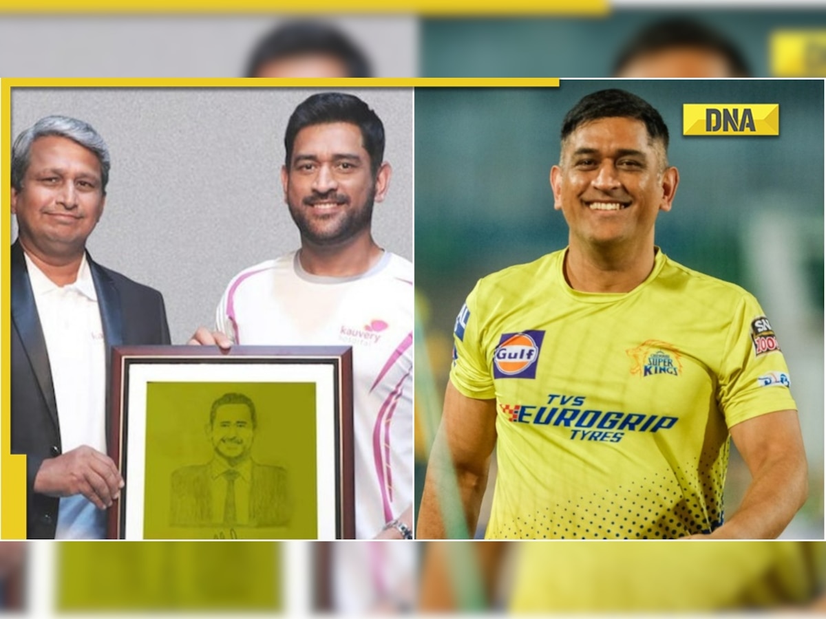 MS Dhoni fan sketches his portrait after undergoing heart transplant, CSK skipper reacts