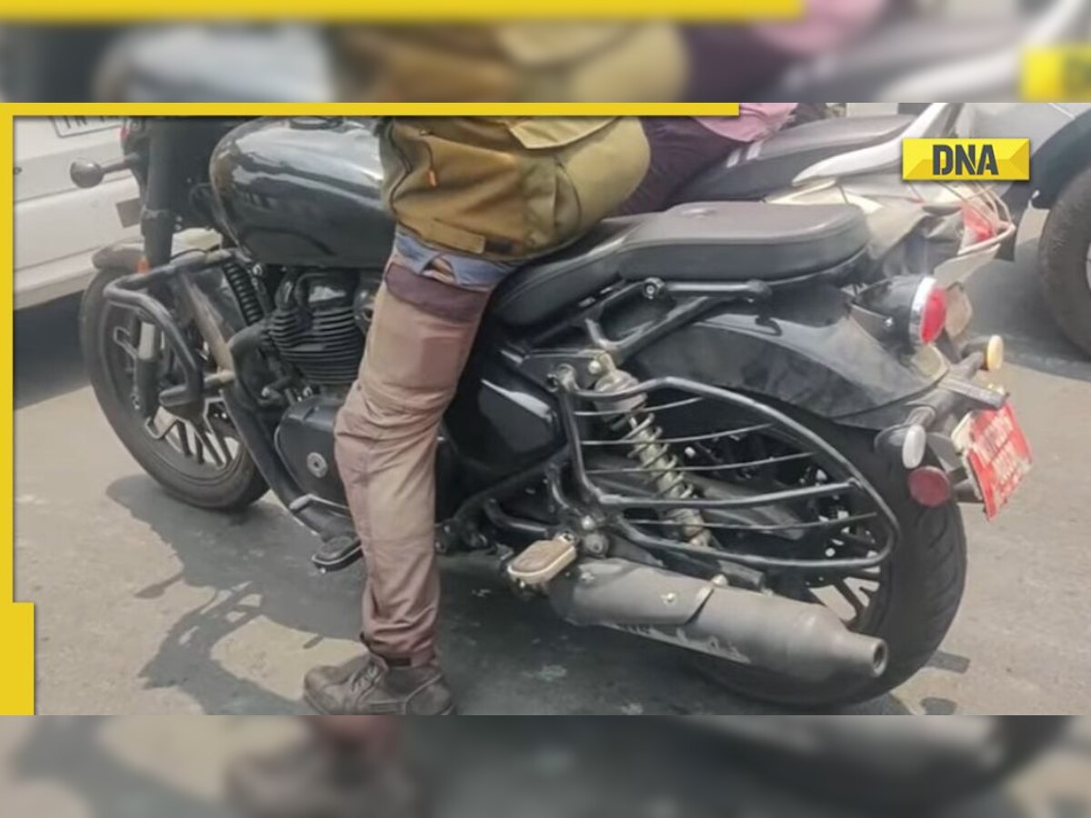 Royal Enfield Super Meteor 650 cruiser spy shots leaked, likely to debut at EICMA