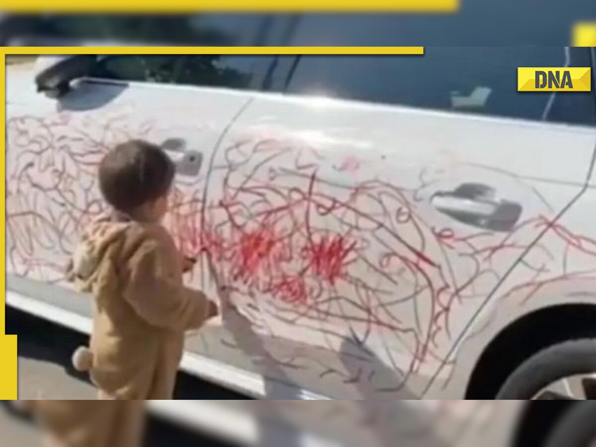 Boy scribbles on white car with lipstick; viral video leaves netizens in splits