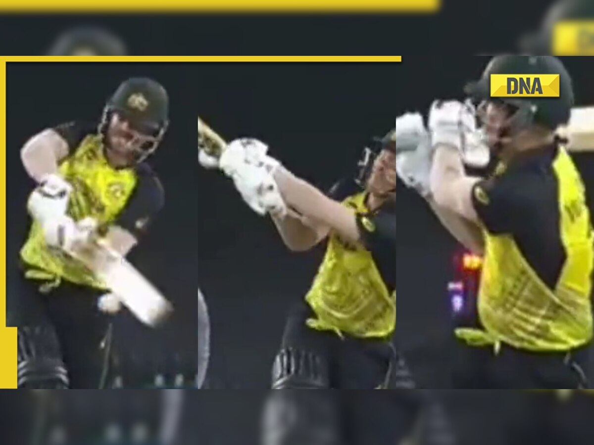 AUS vs NZ: David Warner suffers bizarre dismissal, gets bowled as ball deflects off pad and bat