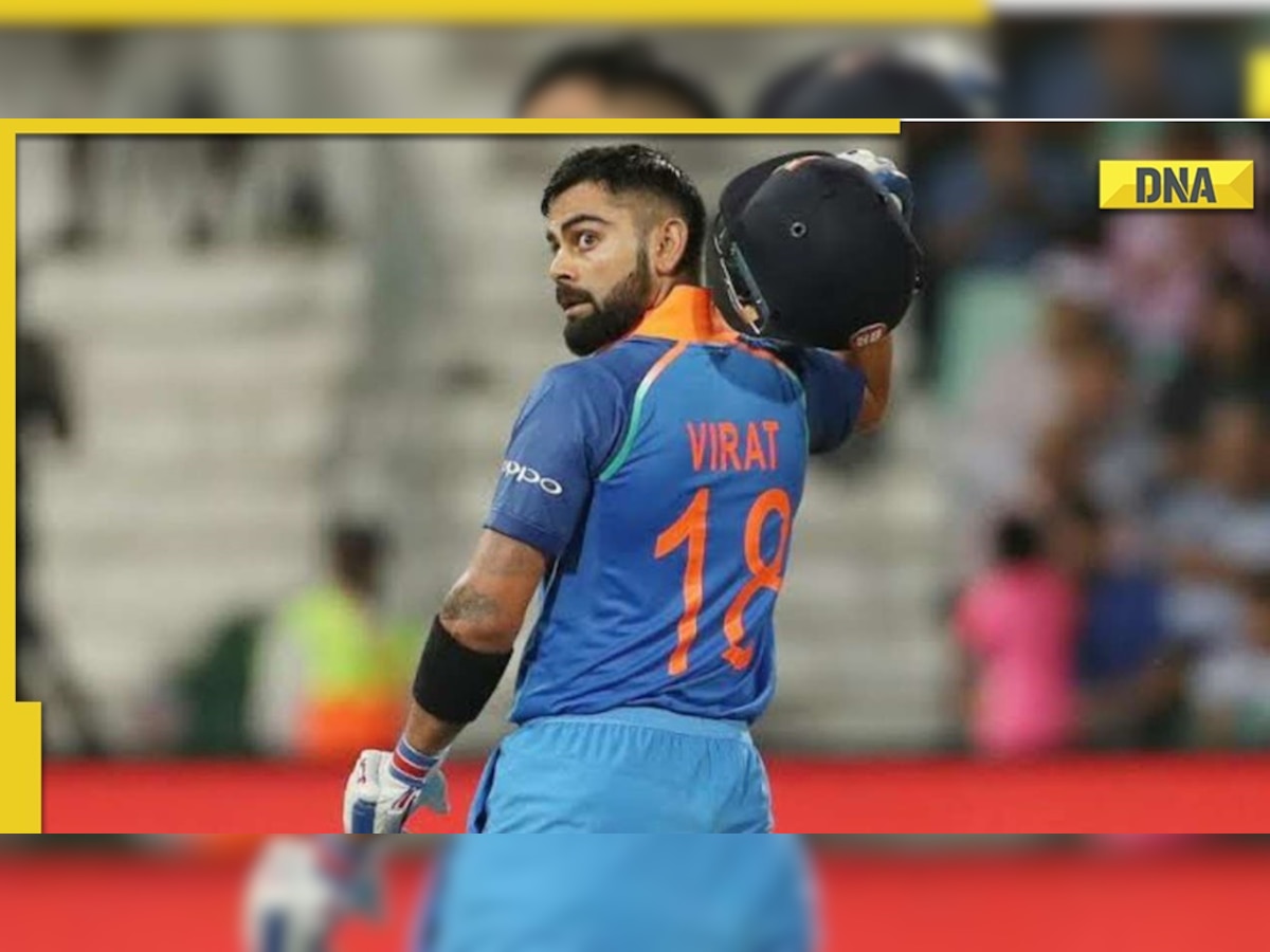 Watch: Virat Kohli comes down the ground and hits a massive six to give India momentum against Pakistan