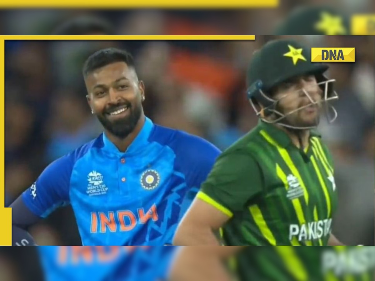 Watch: Hardik Pandya's sarcastic smile after taking Haider Ali's wicket in IND vs PAK T20 World Cup