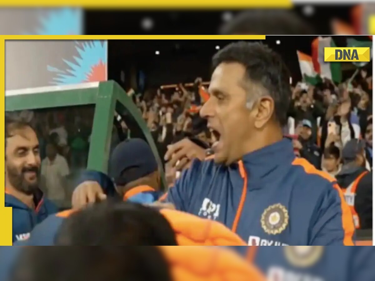 Watch: Rahul Dravid jumps with joy as India beats Pakistan in a nail-biting encounter at MCG